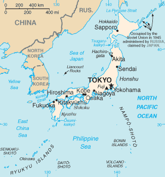 Gambar Peta Politik Jepang